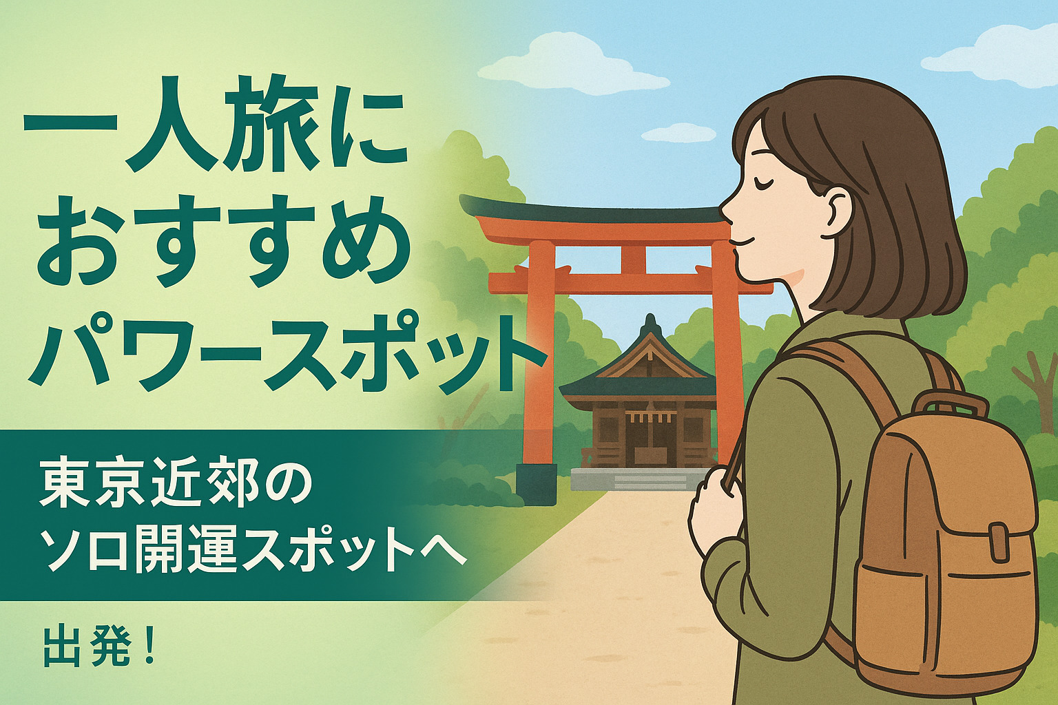 一人旅におすすめパワースポット｜東京近郊のソロ開運スポット