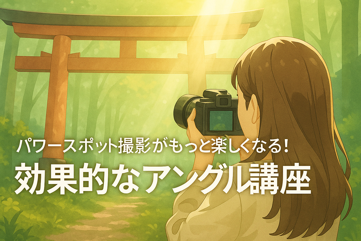 パワースポット撮影がもっと楽しくなる！効果的なアングル講座