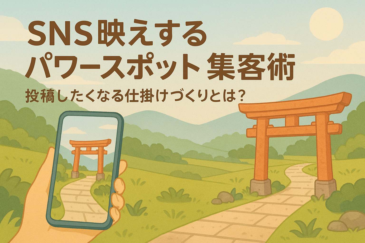 SNS映えするパワースポット集客術｜投稿したくなる仕掛けづくりとは？