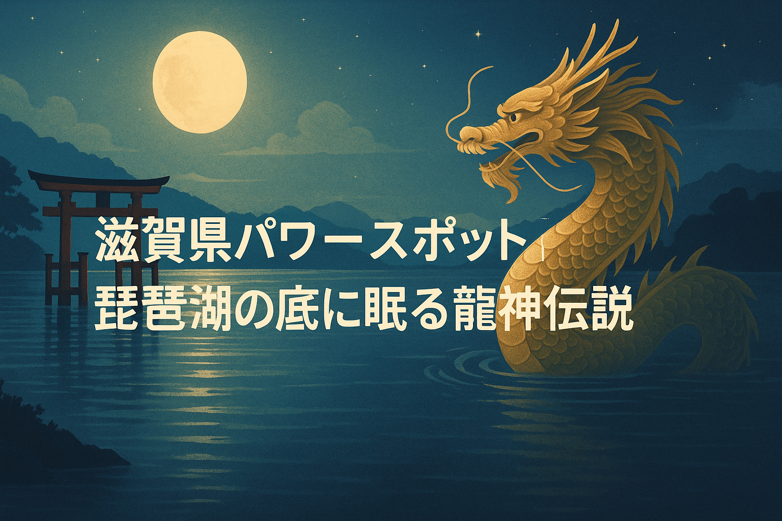 滋賀県パワースポット｜琵琶湖の底に眠る龍神伝説