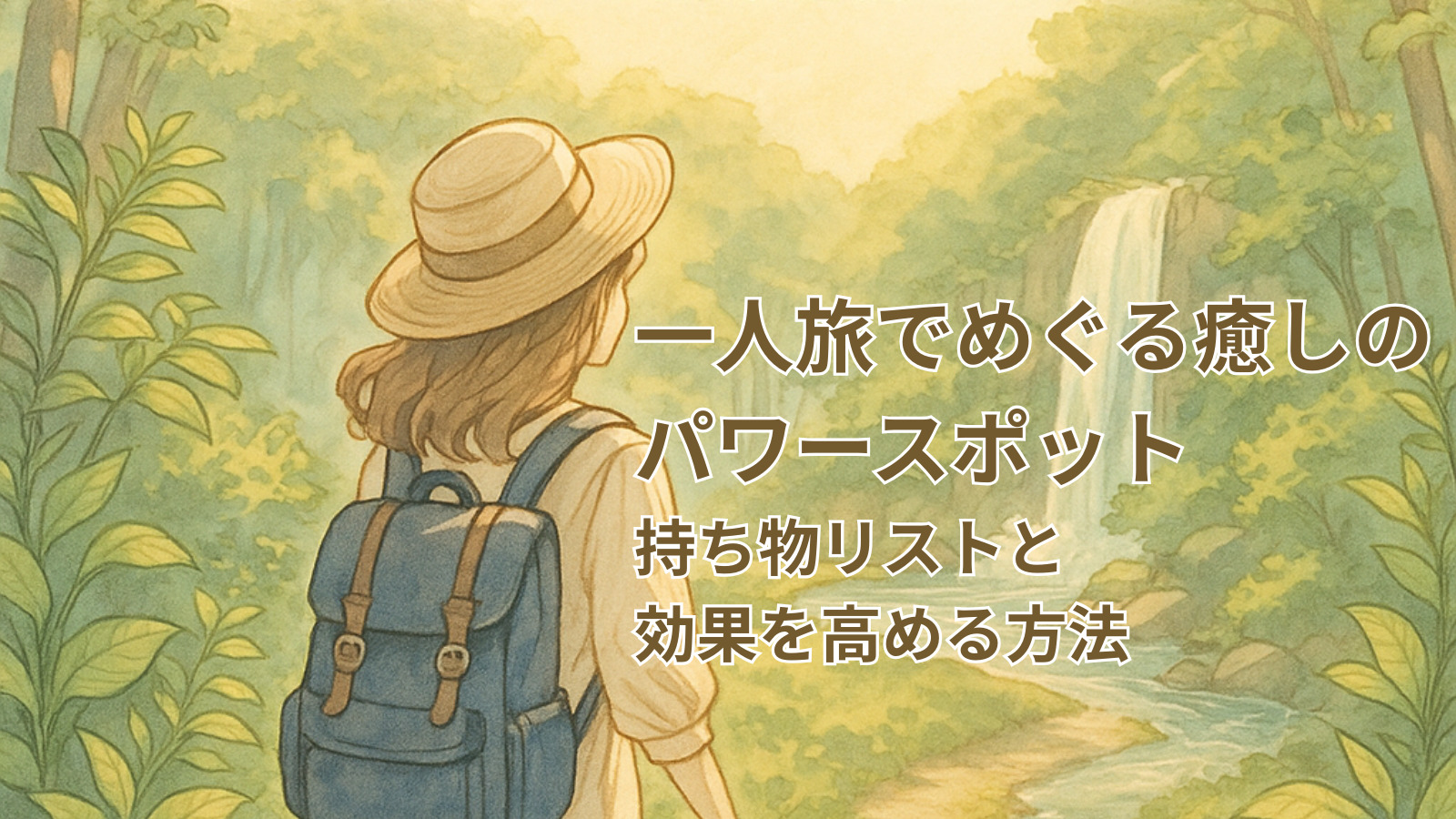 一人旅でめぐる癒しのパワースポット｜持ち物リストと効果を高める方法