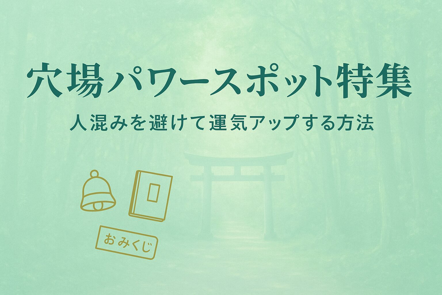 穴場パワースポット特集｜静かに運気を高める隠れた聖地