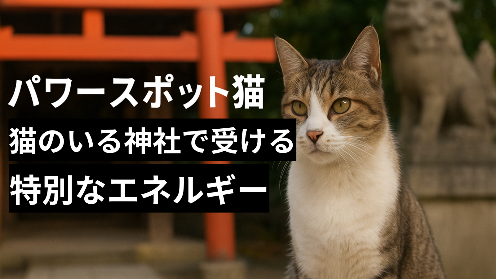 パワースポット猫｜猫のいる神社で受ける特別なエネルギー