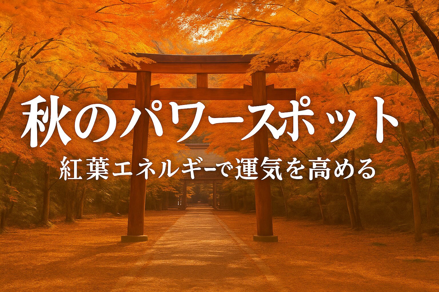 秋のパワースポット｜紅葉エネルギーで運気を高める