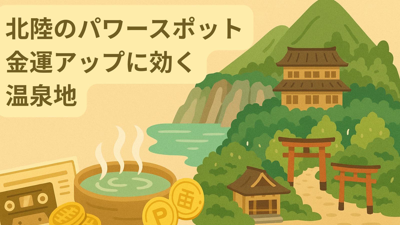 北陸のパワースポット｜金運アップに効く温泉地