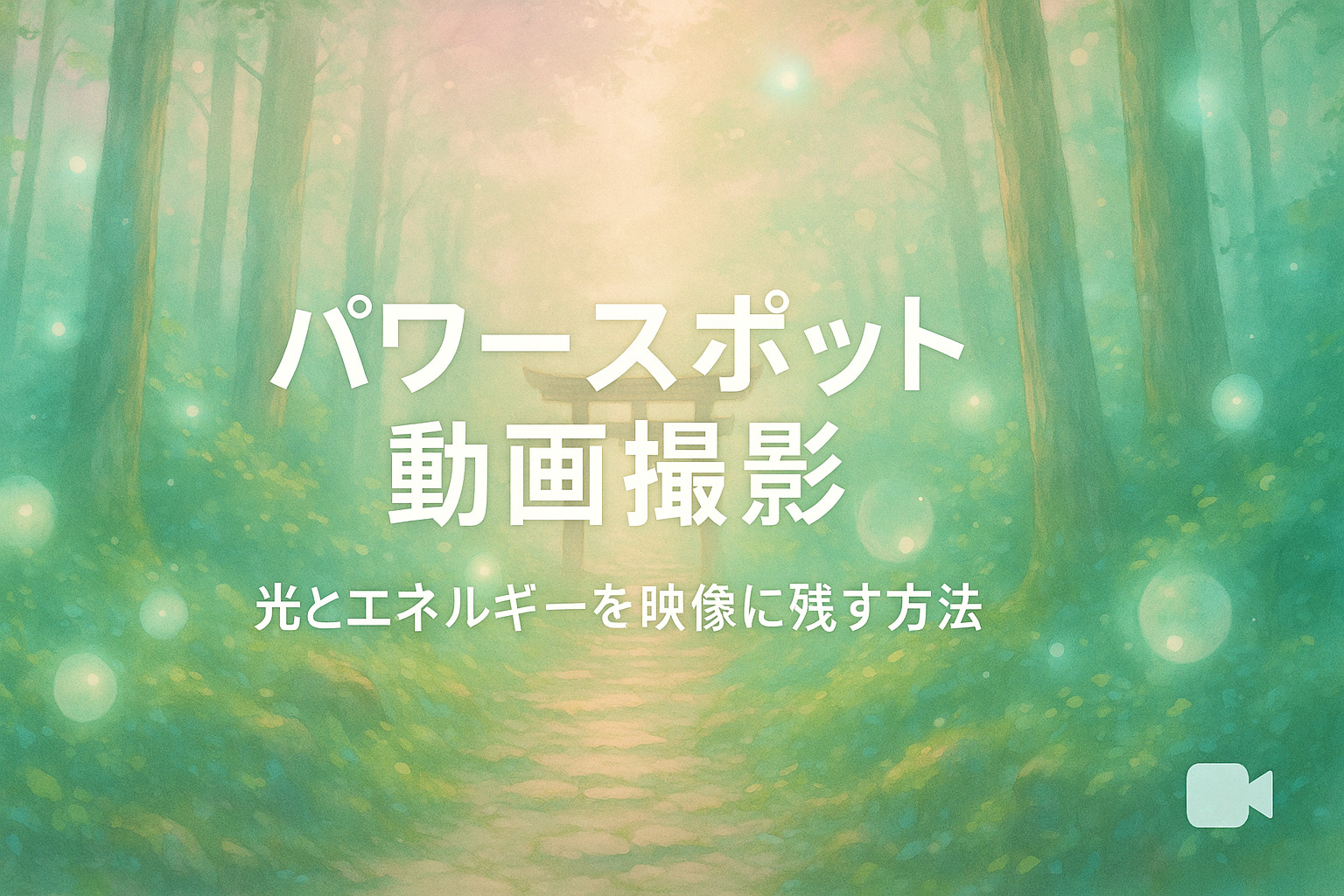 パワースポット動画撮影｜神聖なエネルギーを映像で感じる方法