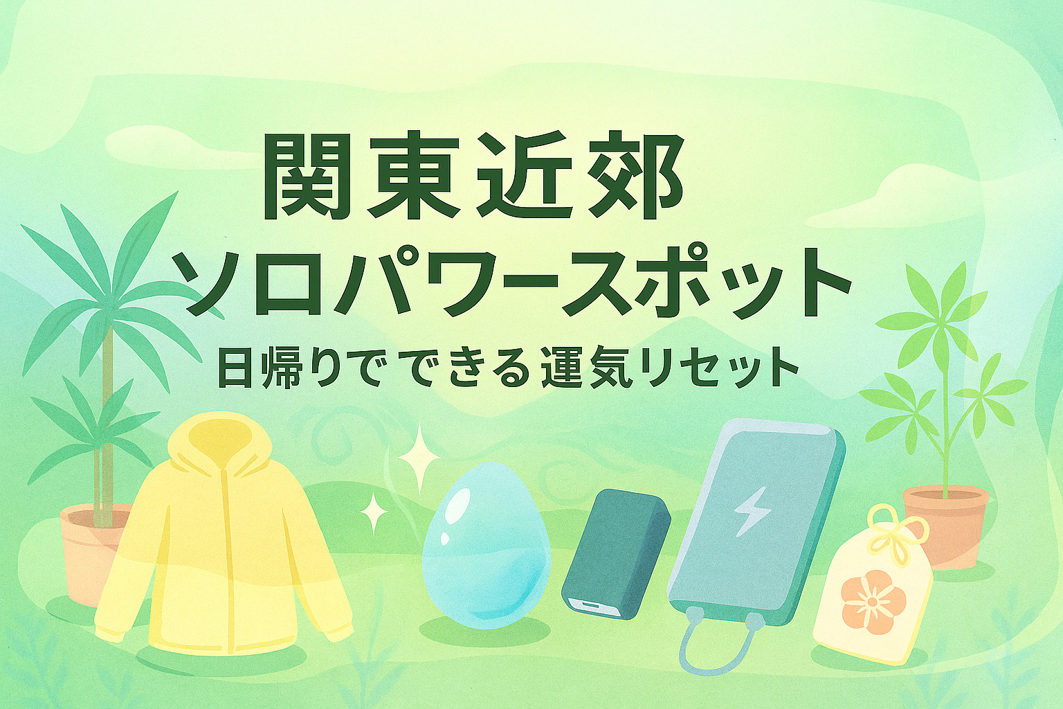 関東近郊ソロパワースポット巡り：日帰りで運気をリセットする癒し旅