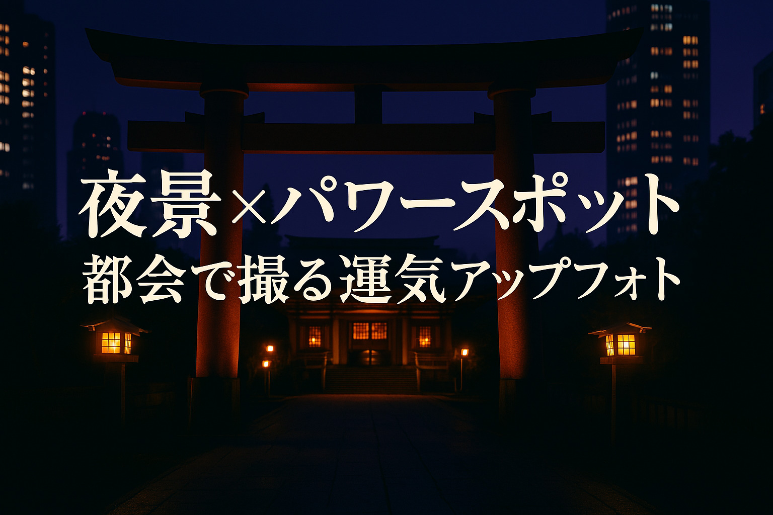 夜景×パワースポット｜都会で撮る運気アップフォトガイド