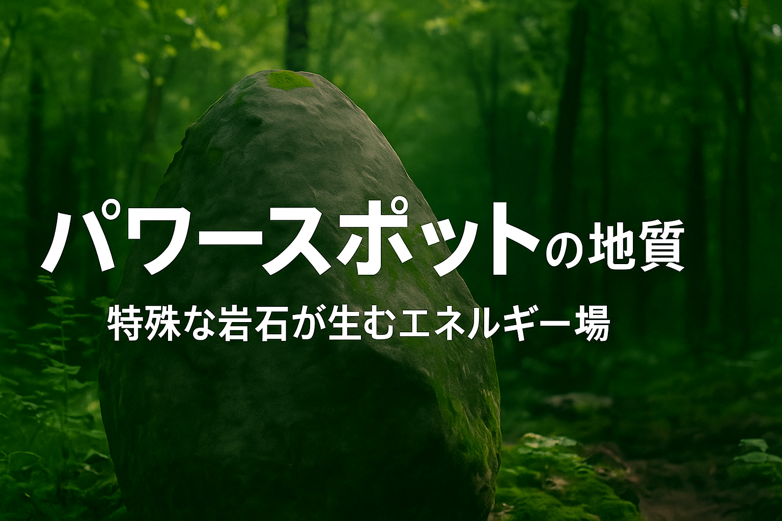 特殊な岩が放つ大地の力｜パワースポットと地質の不思議