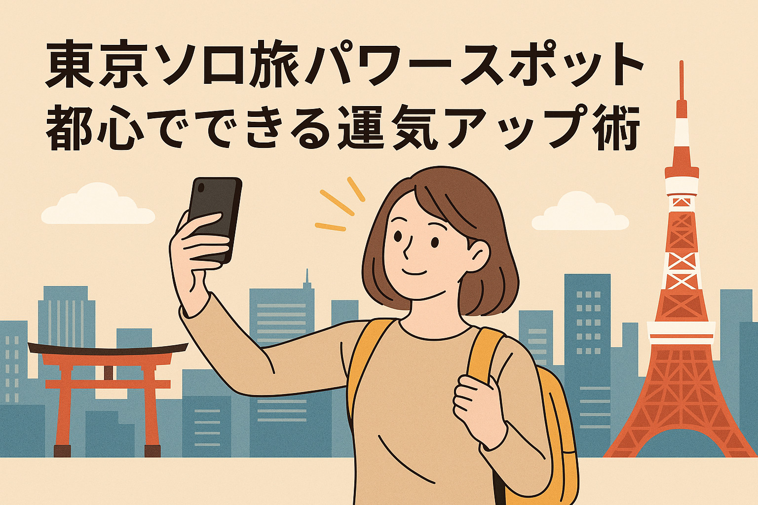 東京ソロ旅パワースポット｜都心でできる運気アップ術