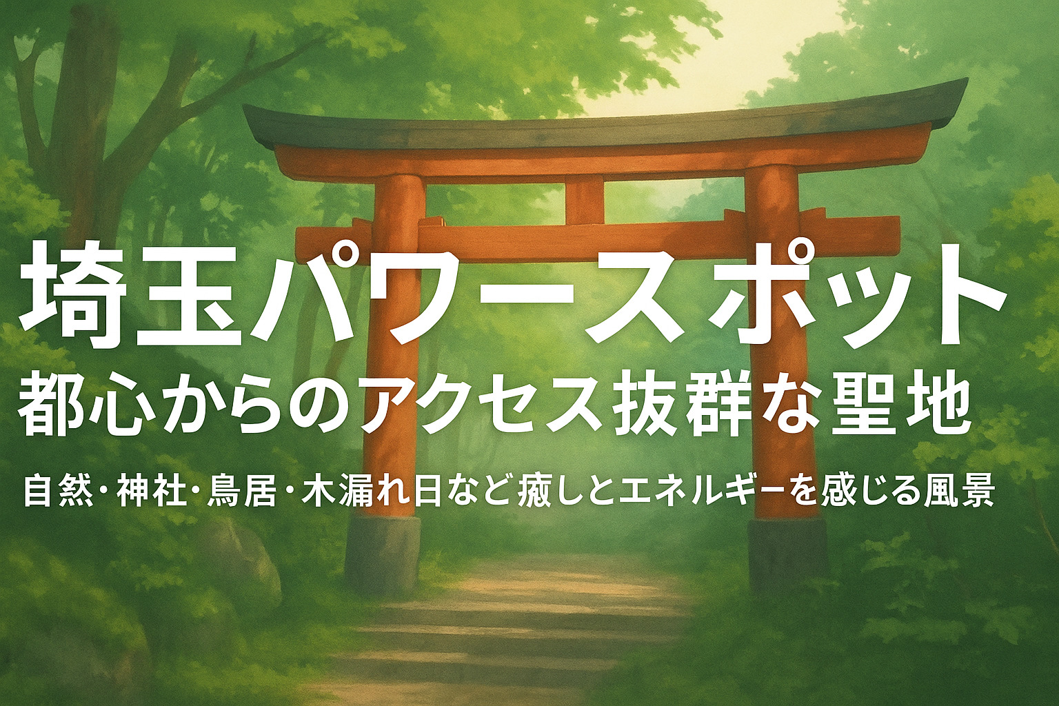 埼玉パワースポット｜都心からのアクセス抜群な聖地