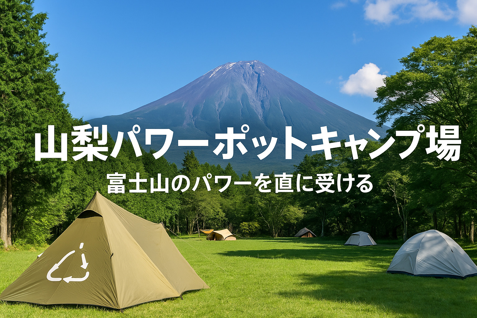 山梨パワースポットキャンプ場｜富士山のパワーを直に受ける