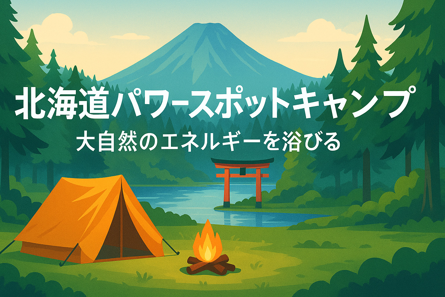 北海道パワースポットキャンプ｜大自然のエネルギーを浴びる