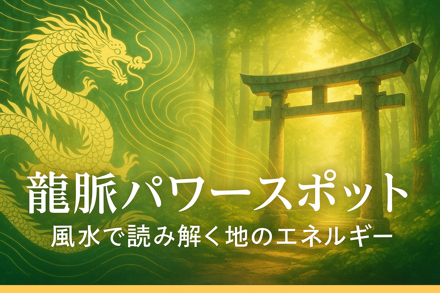 龍脈パワースポットとは？｜風水で読み解く「地のエネルギー」