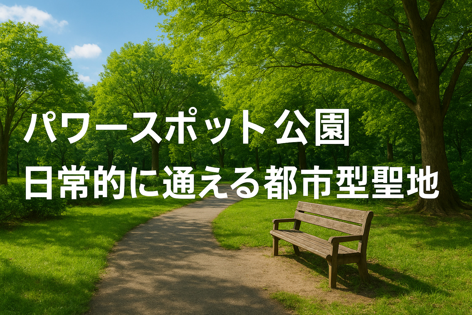パワースポット公園｜日常的に通える都市型聖地