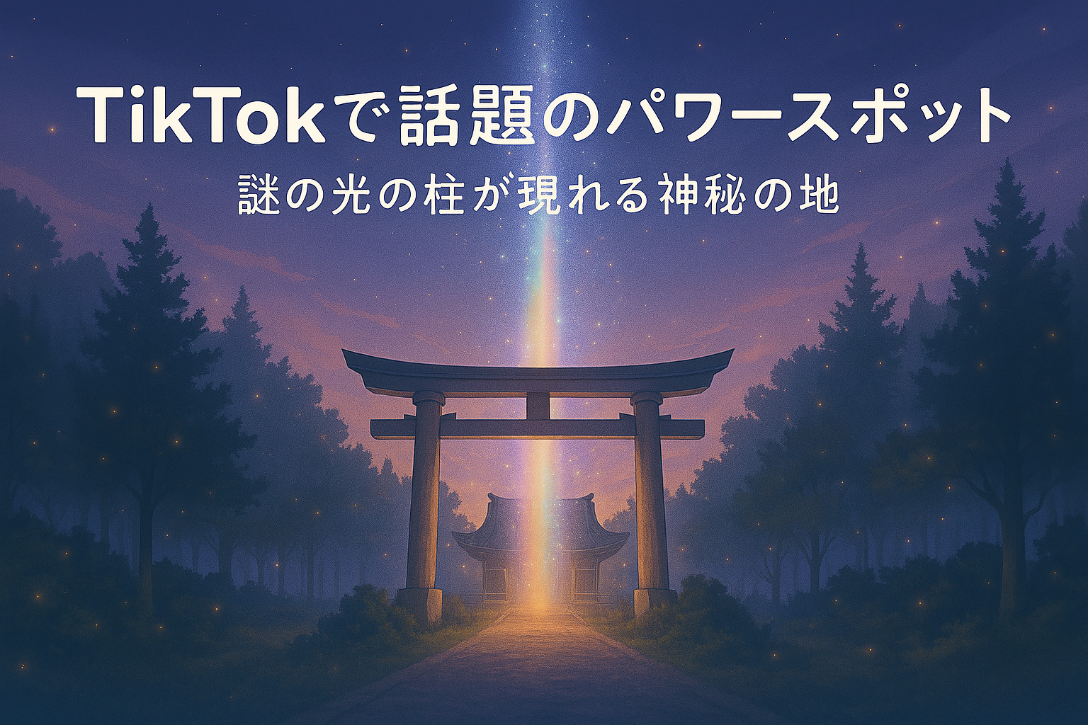 TikTokで話題！謎の光の柱が現れるパワースポット完全ガイド