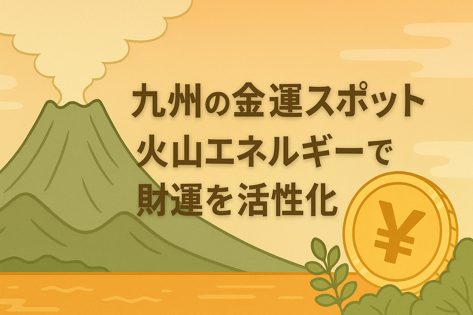 九州で金運を引き寄せる！火山のエネルギーで財運を活性化する開運スポット