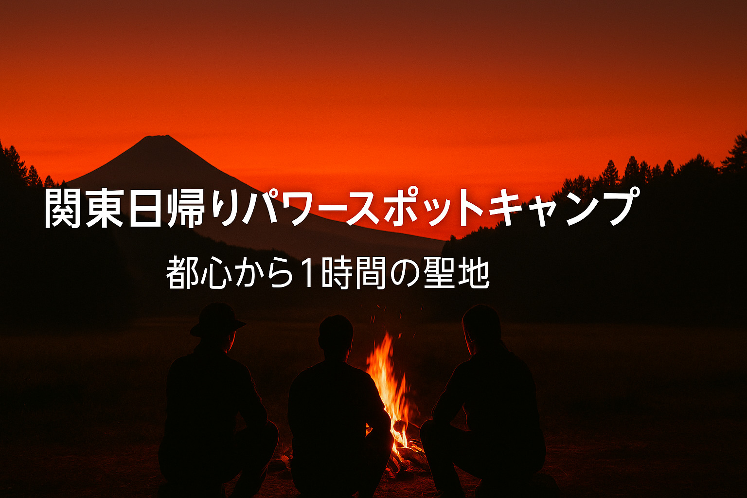関東日帰りパワースポットキャンプ｜都心から1時間の聖地